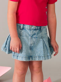 Saia jeans fluida Claro (Ganga c/ Lavagem)  para Menina - Mayoral