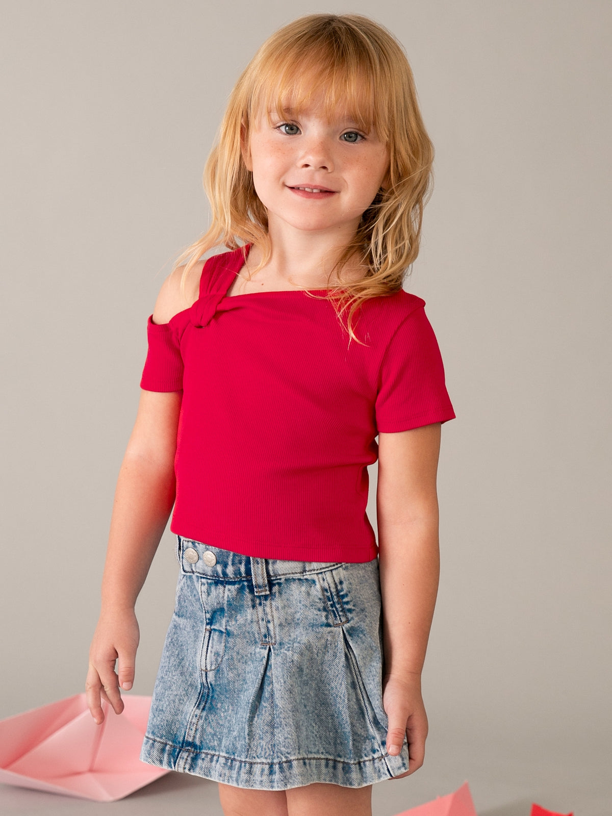 Saia jeans fluida Claro (Ganga c/ Lavagem)  para Menina - Mayoral