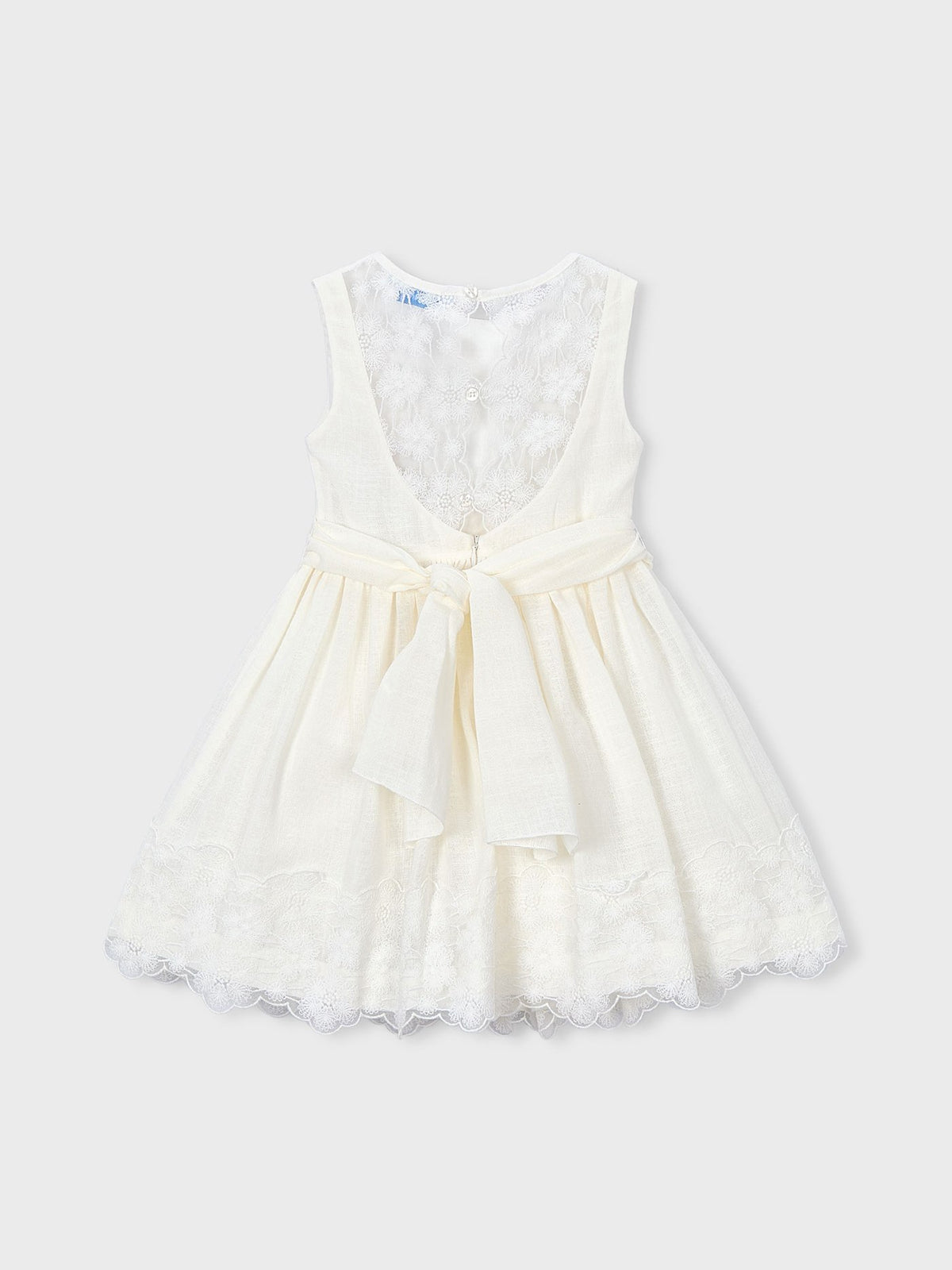 Vestido Crú (Creme / Pérola)  para Menina - Mayoral