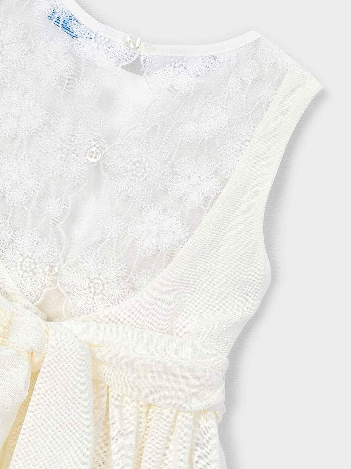 Vestido Crú (Creme / Pérola)  para Menina - Mayoral
