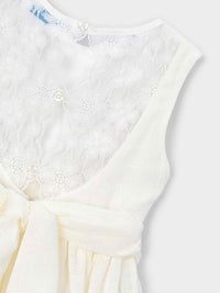 Vestido Crú (Creme / Pérola)  para Menina - Mayoral