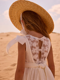 Vestido Crú (Creme / Pérola)  para Menina - Mayoral