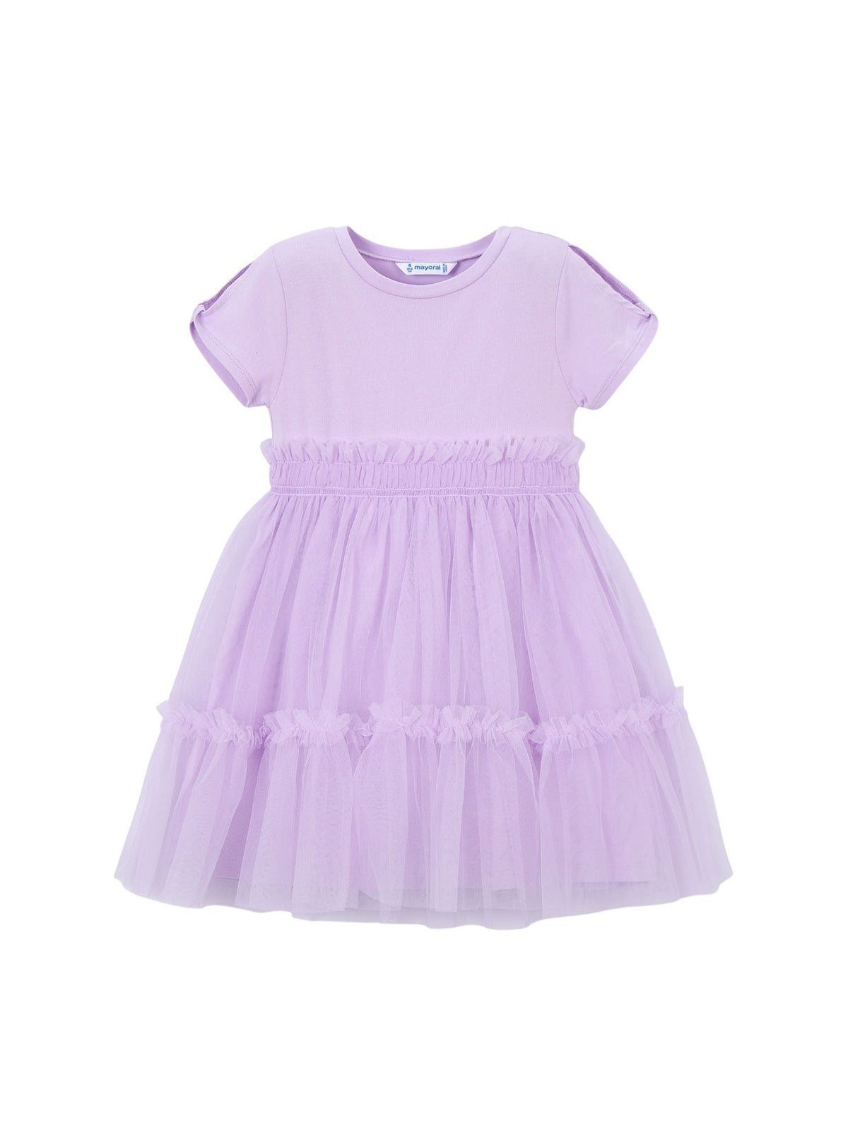 Vestido combinado Rosa malva (Rosa)  para Menina - Mayoral