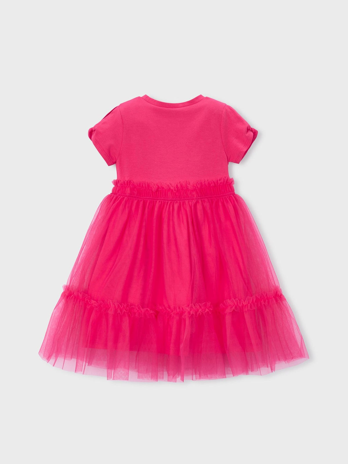 Vestido combinado Clavel (Fúcsia)  para Menina - Mayoral