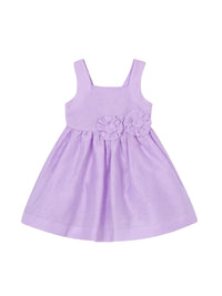 Vestido linho Rosa malva (Lilás)  para Menina - Mayoral