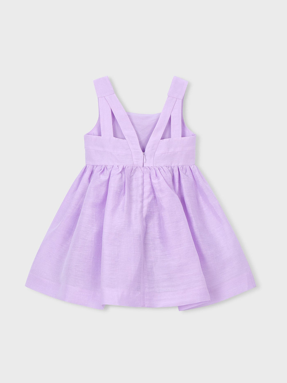 Vestido linho Rosa malva (Lilás)  para Menina - Mayoral