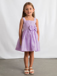 Vestido linho Rosa malva (Lilás)  para Menina - Mayoral