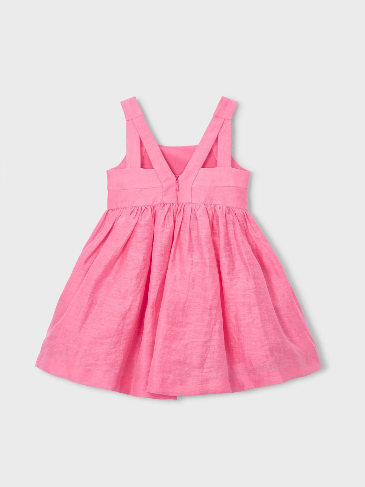 Vestido linho Gerânio (Rosa)  para Menina - Mayoral