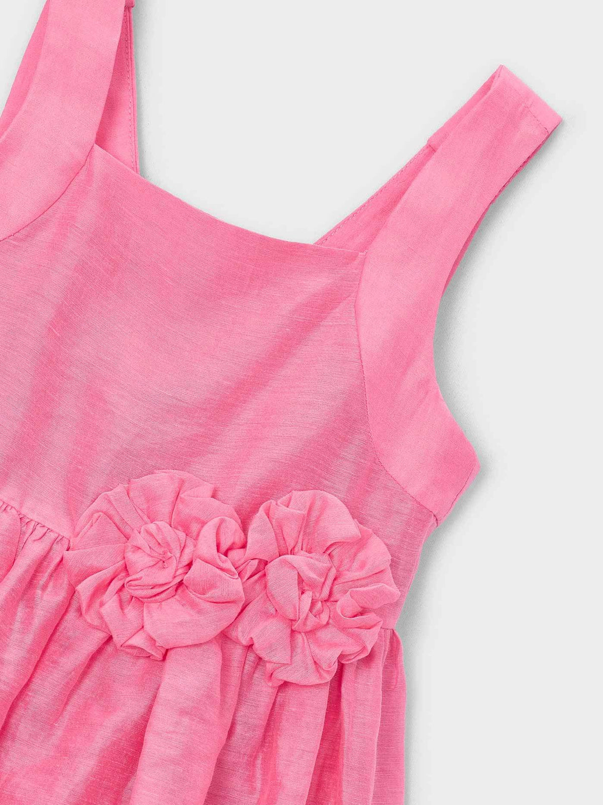 Vestido linho Gerânio (Rosa)  para Menina - Mayoral