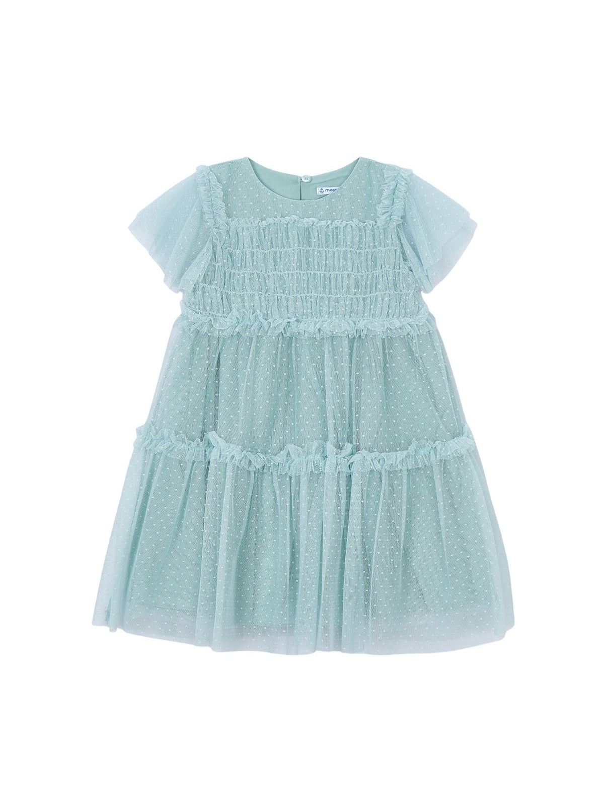 Vestido tule plumeti Lago (Verde seco)  para Menina - Mayoral