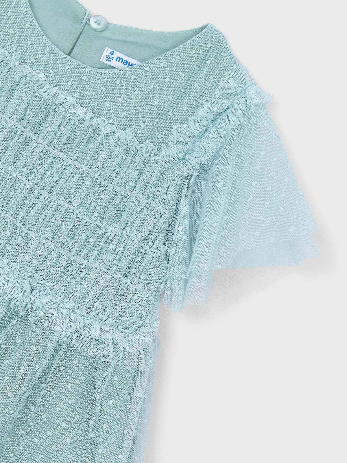 Vestido tule plumeti Lago (Verde seco)  para Menina - Mayoral