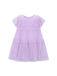 Vestido tule plumeti Rosa malva (Lilás)  para Menina - Mayoral