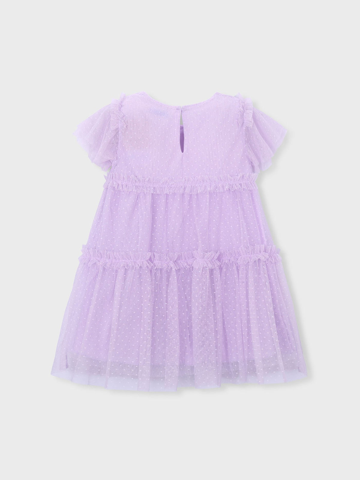 Vestido tule plumeti Rosa malva (Lilás)  para Menina - Mayoral
