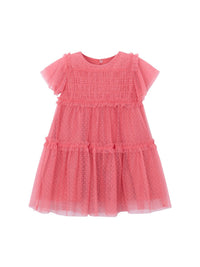Vestido tule plumeti Camélia (Fúcsia)  para Menina - Mayoral