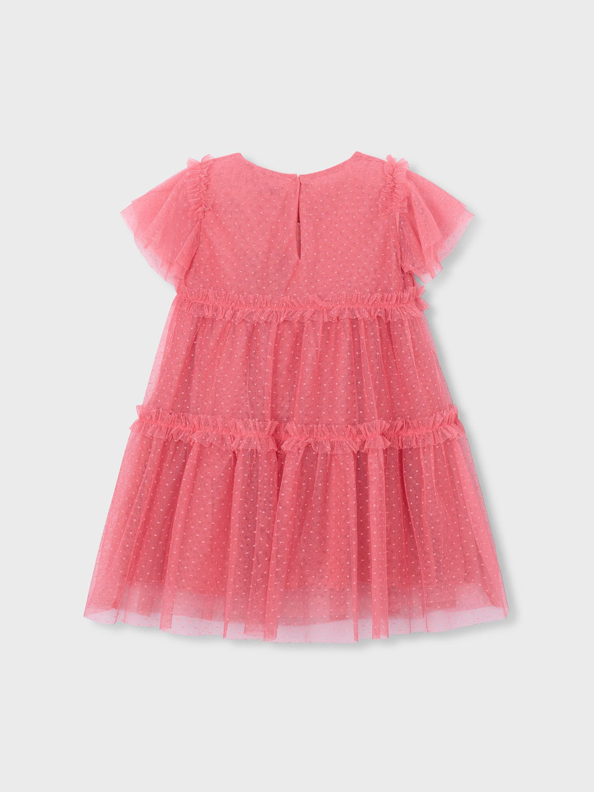 Vestido tule plumeti Camélia (Fúcsia)  para Menina - Mayoral