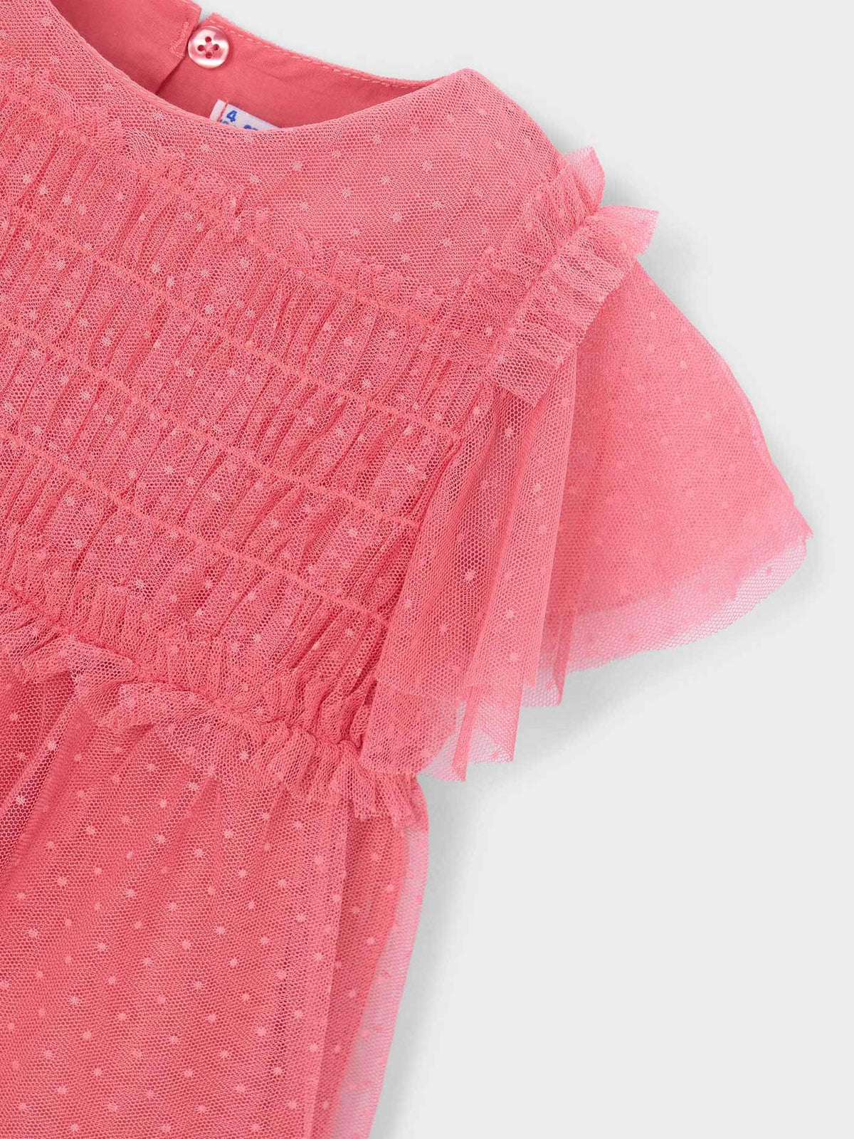 Vestido tule plumeti Camélia (Fúcsia)  para Menina - Mayoral