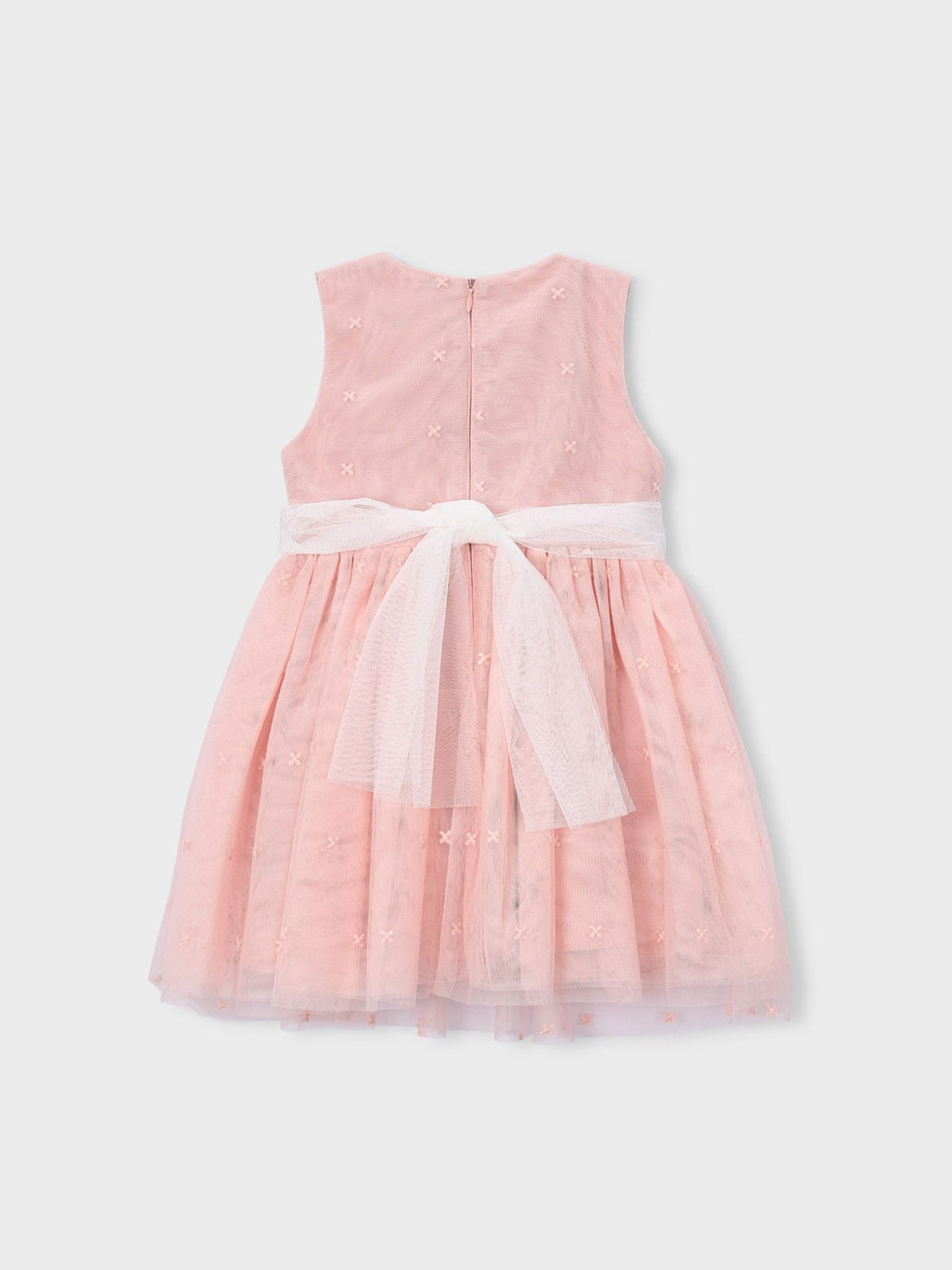 Vestido tul bordado Blossom (Rosa)  para Menina - Mayoral