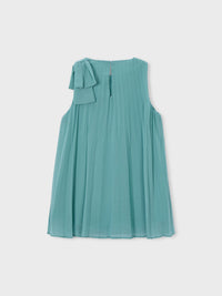Vestido plissado Menta (Verde seco)  para Menina - Mayoral