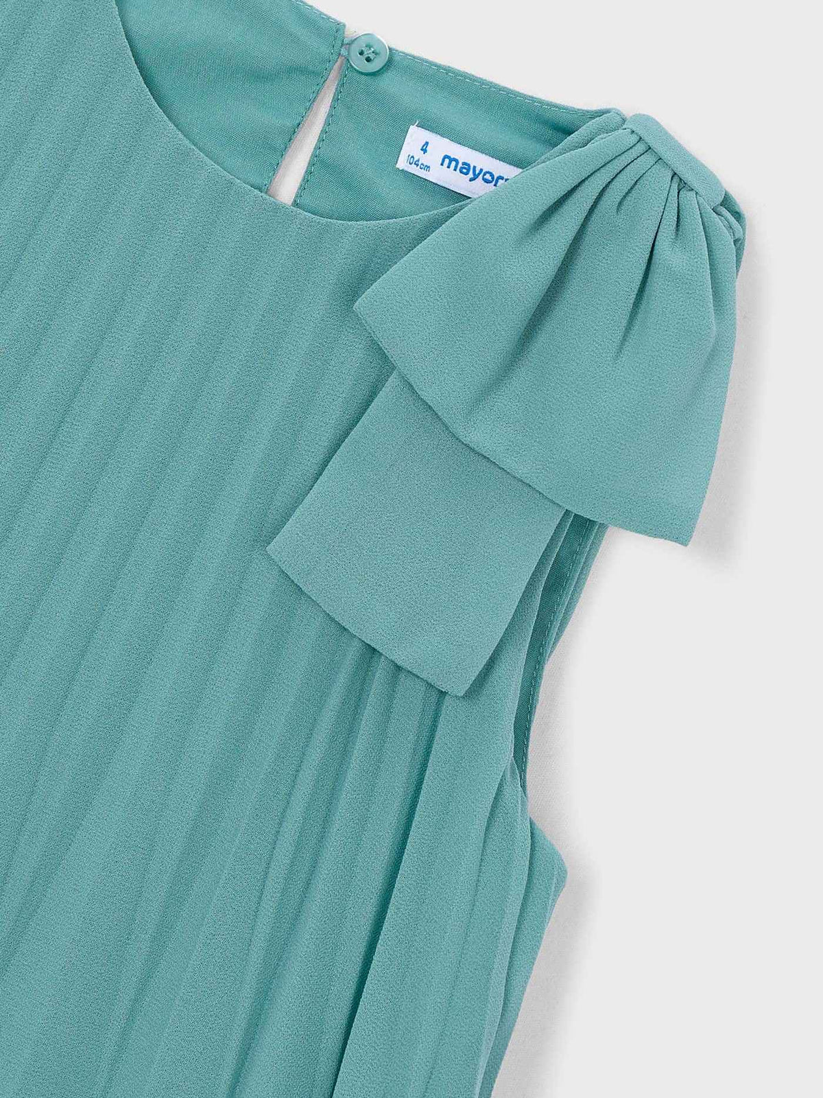 Vestido plissado Menta (Verde seco)  para Menina - Mayoral