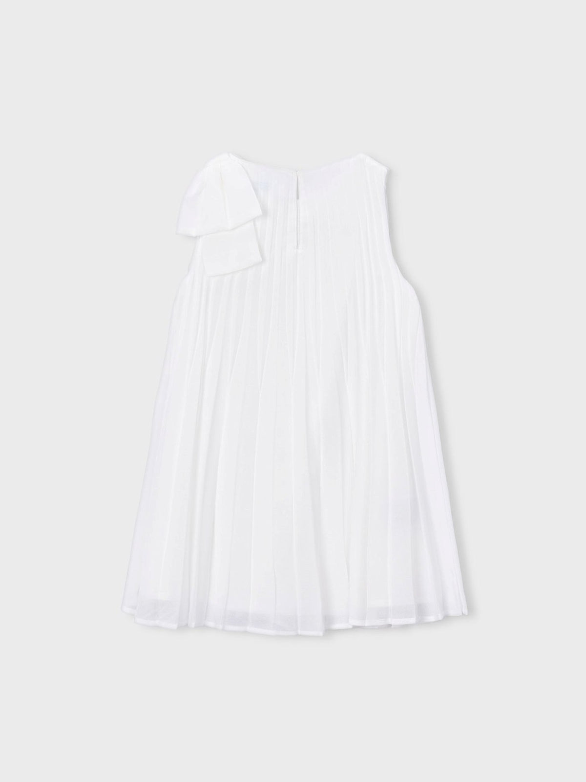 Vestido plissado Crú (Creme / Pérola)  para Menina - Mayoral