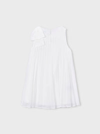 Vestido plissado Crú (Creme / Pérola)  para Menina - Mayoral