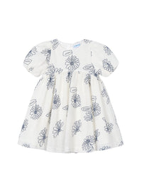 Vestido rústico estampa flore Natural (Creme / Pérola)  para Menina - Mayoral