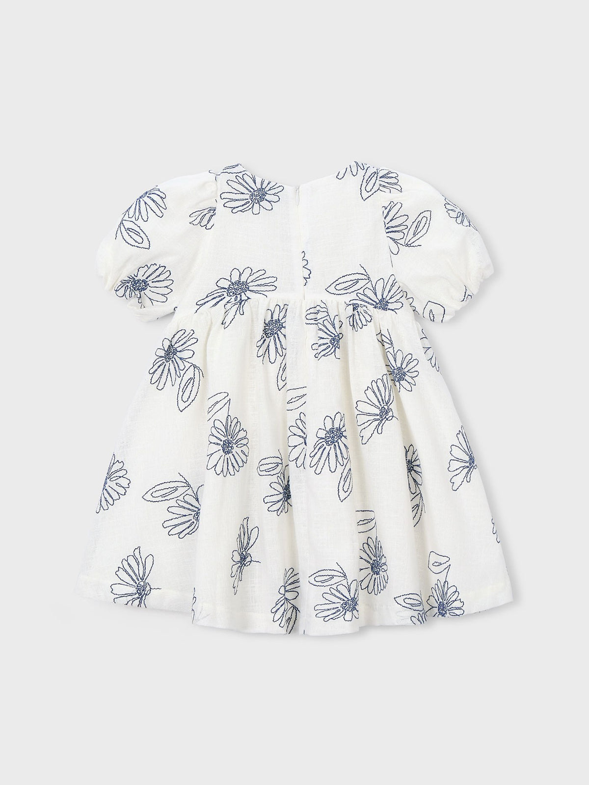 Vestido rústico estampa flore Natural (Creme / Pérola)  para Menina - Mayoral