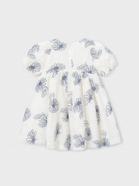 Vestido rústico estampa flore Natural (Creme / Pérola)  para Menina - Mayoral