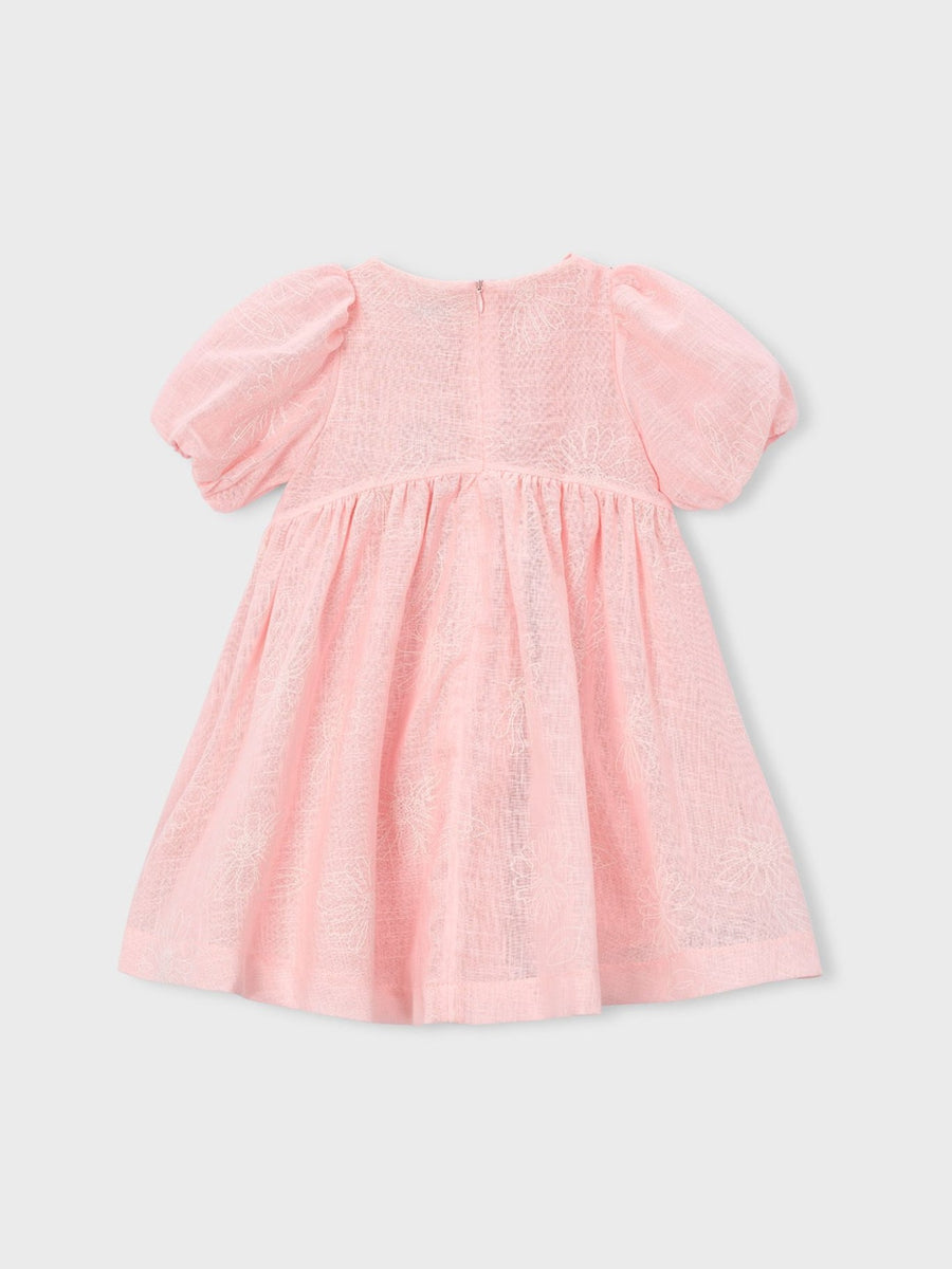Vestido rústico estampa flore Blossom (Rosa)  para Menina - Mayoral