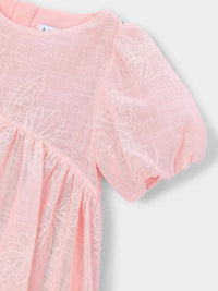 Vestido rústico estampa flore Blossom (Rosa)  para Menina - Mayoral