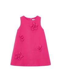 Vestido floral em crepe Clavel (Fúcsia)  para Menina - Mayoral