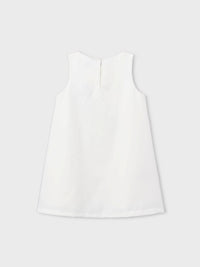 Vestido floral em crepe Crú (Creme / Pérola)  para Menina - Mayoral