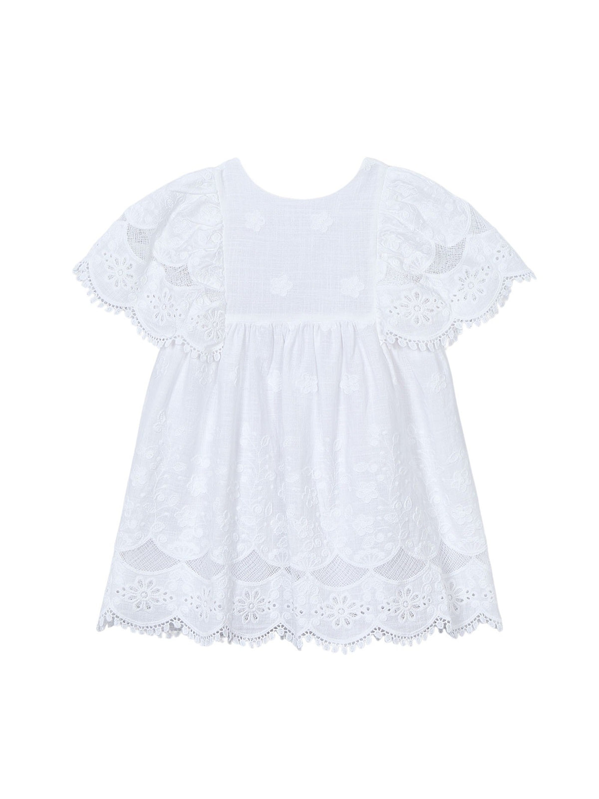 Vestido bordado em algodão Branco (Branco)  para Menina - Mayoral