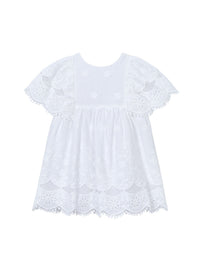 Vestido bordado em algodão Branco (Branco)  para Menina - Mayoral