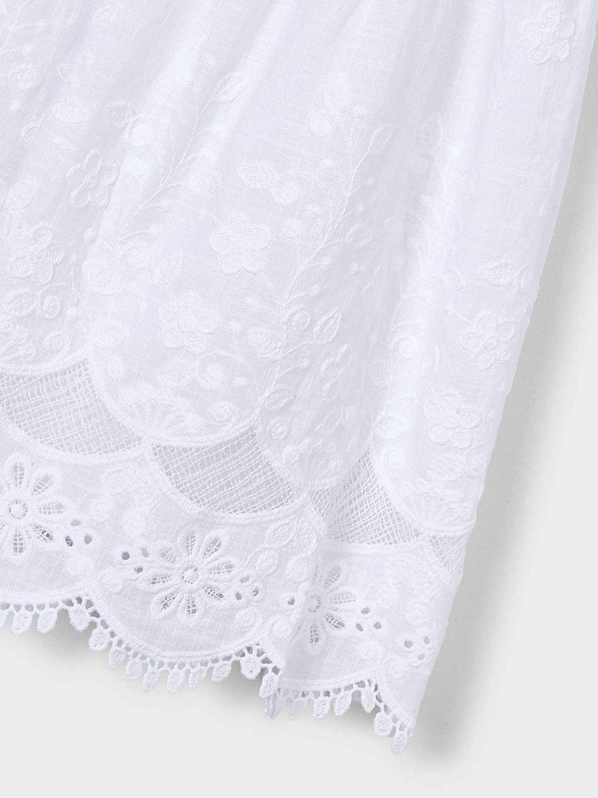 Vestido bordado em algodão Branco (Branco)  para Menina - Mayoral