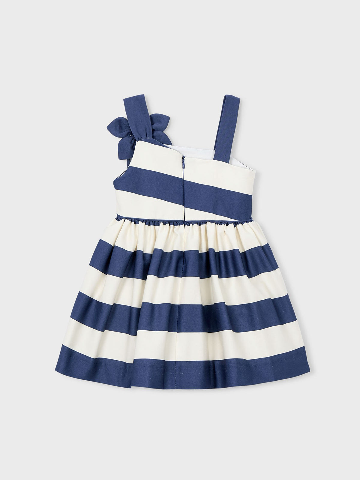 Vestido florido assimétrico Porcelana (Marinho)  para Menina - Mayoral