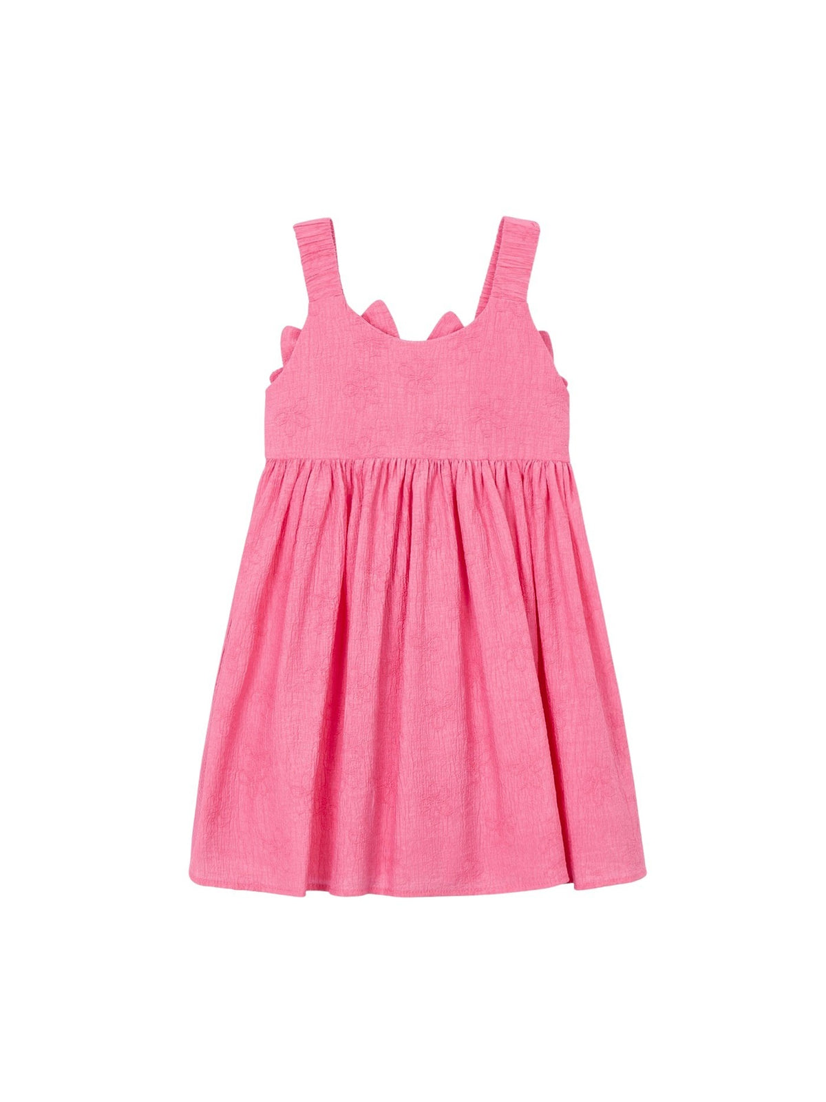 Vestido jacquard flores Gerânio (Rosa)  para Menina - Mayoral