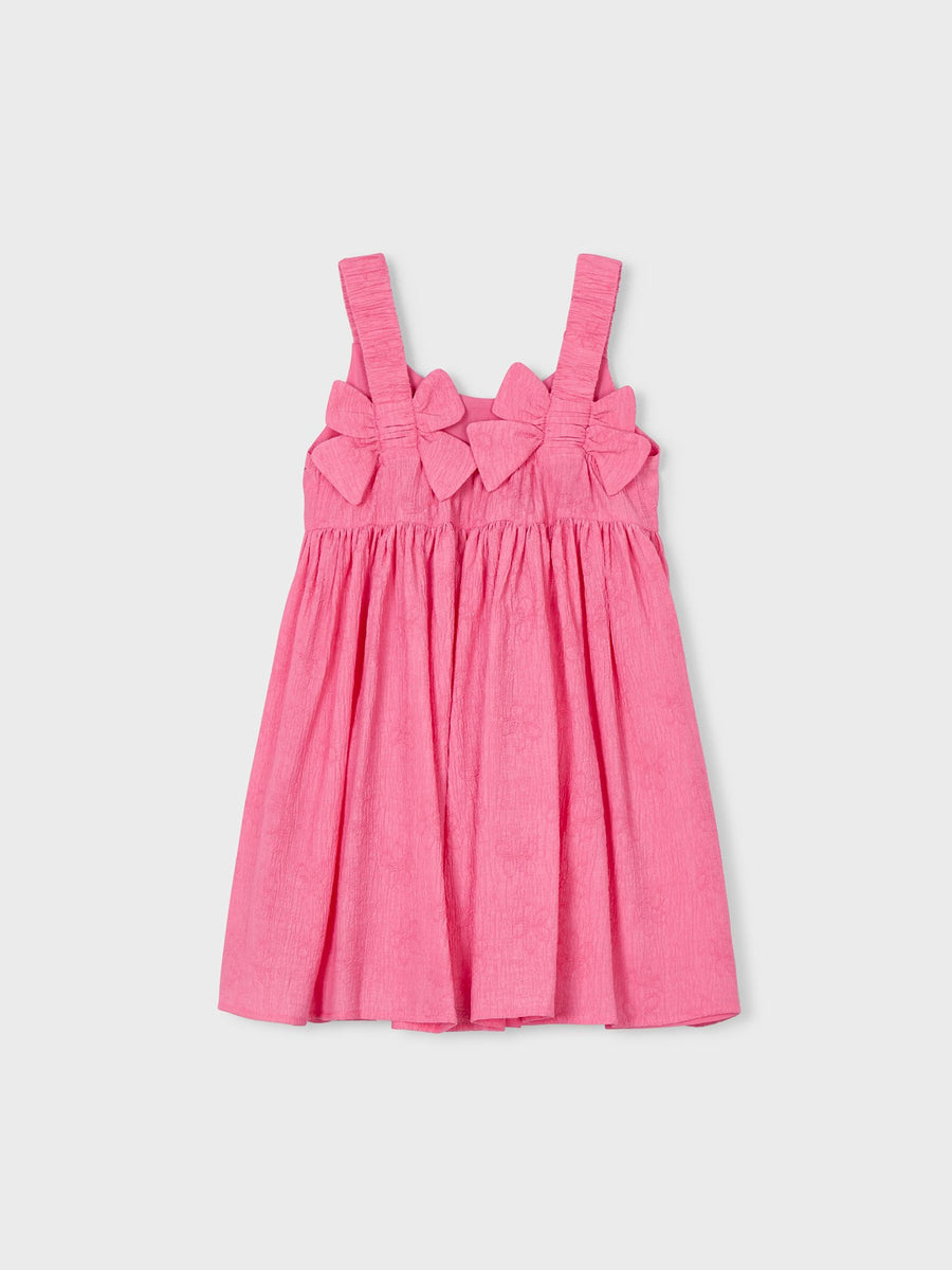 Vestido jacquard flores Gerânio (Rosa)  para Menina - Mayoral