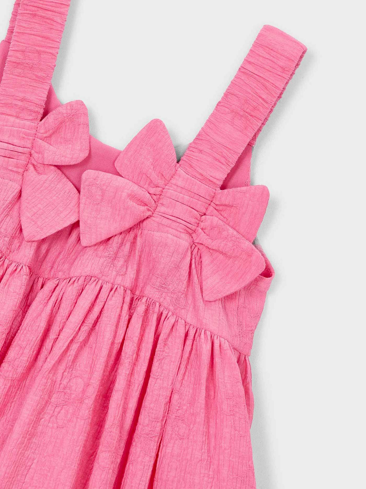 Vestido jacquard flores Gerânio (Rosa)  para Menina - Mayoral