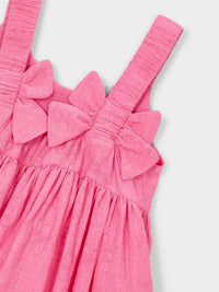 Vestido jacquard flores Gerânio (Rosa)  para Menina - Mayoral