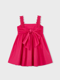 Vestido saten Clavel (Fúcsia)  para Menina - Mayoral
