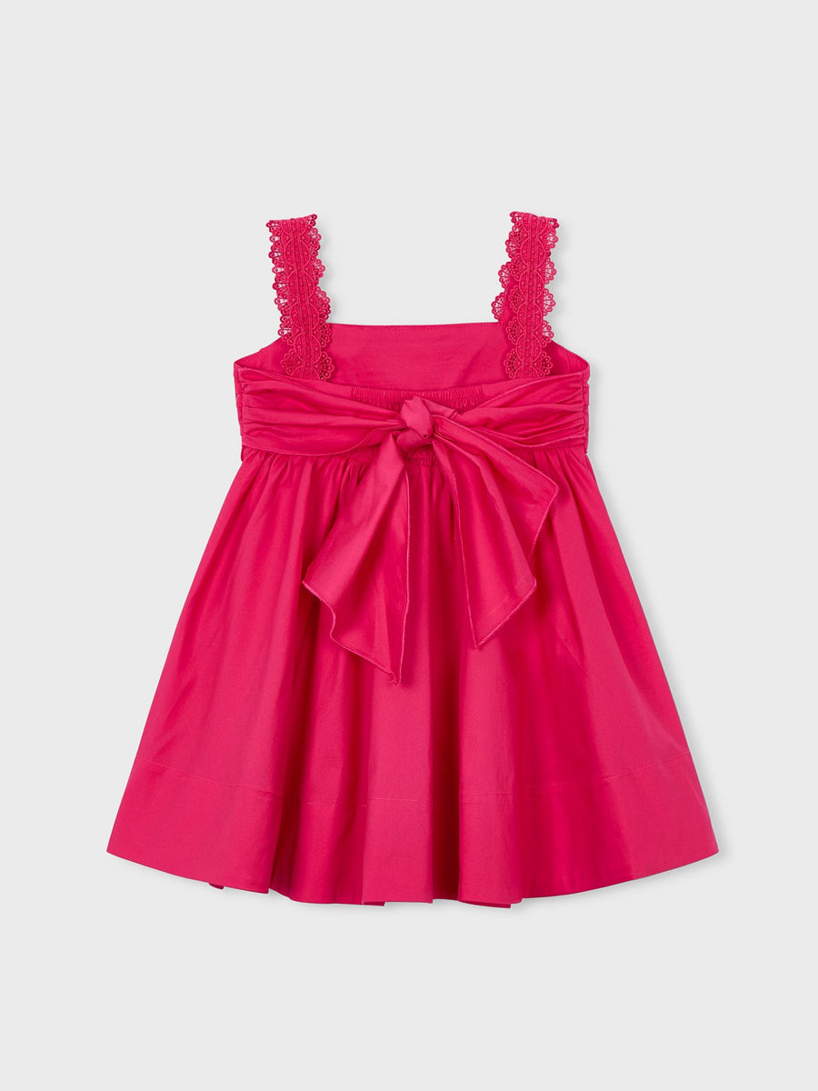 Vestido saten Clavel (Fúcsia)  para Menina - Mayoral