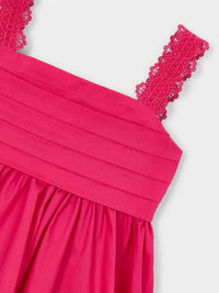 Vestido saten Clavel (Fúcsia)  para Menina - Mayoral