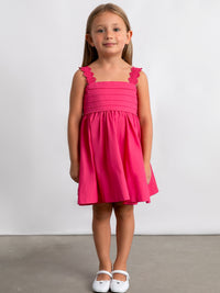 Vestido saten Clavel (Fúcsia)  para Menina - Mayoral