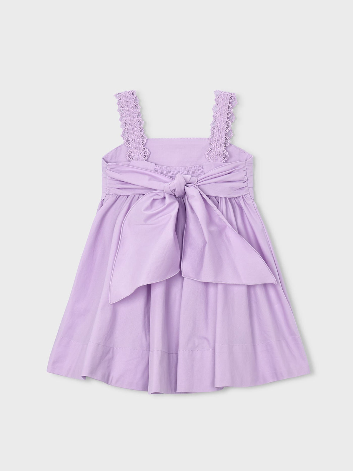 Vestido saten Rosa malva (Lilás)  para Menina - Mayoral