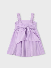 Vestido saten Rosa malva (Lilás)  para Menina - Mayoral
