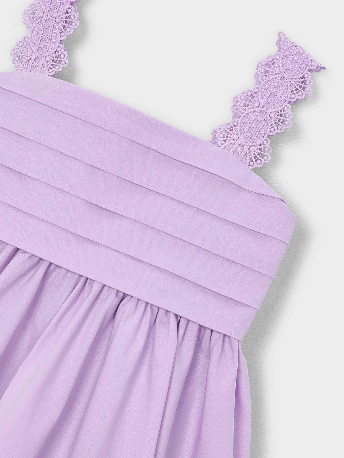 Vestido saten Rosa malva (Lilás)  para Menina - Mayoral