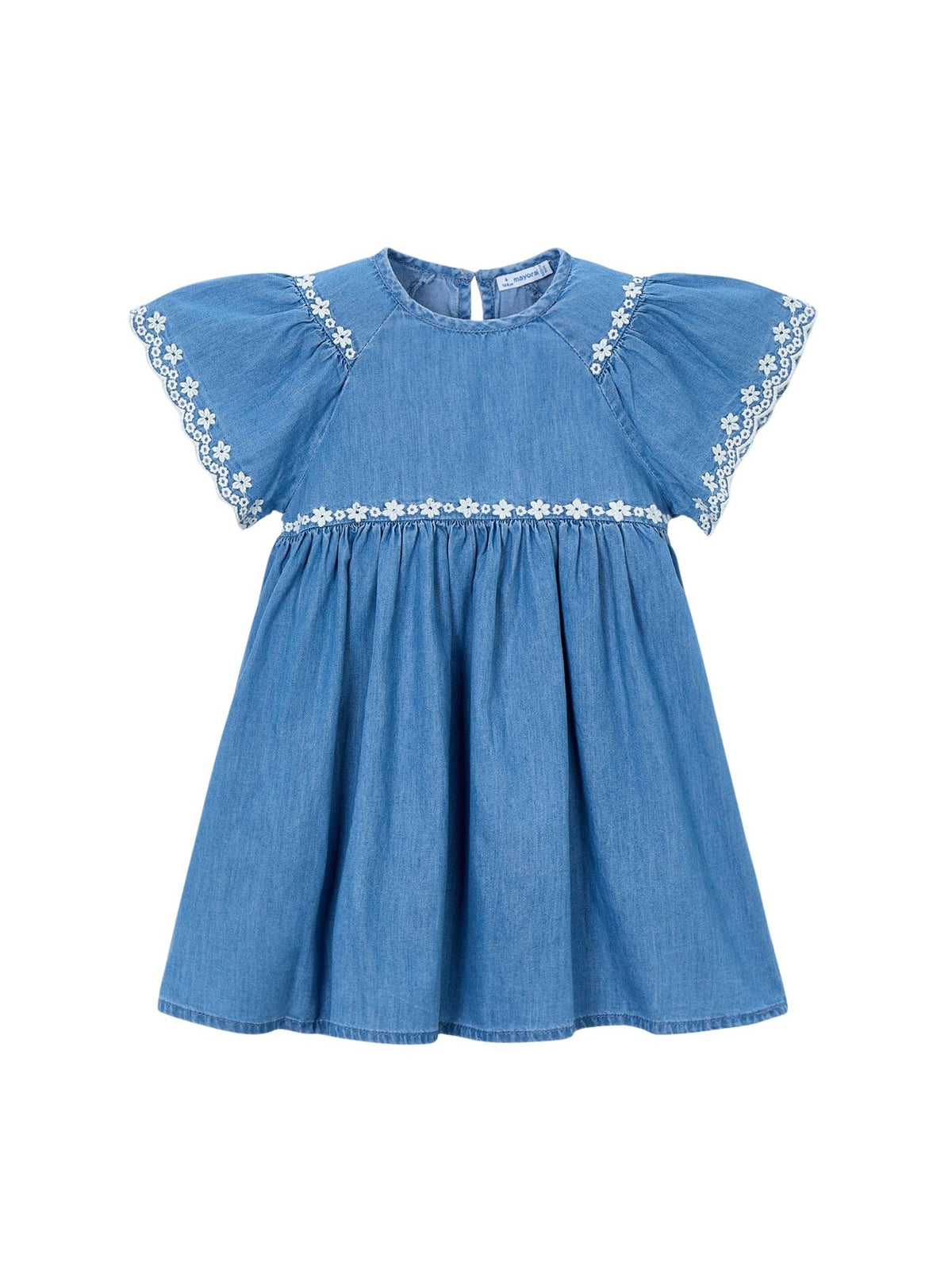 Vestido bordado Base (Ganga)  para Menina - Mayoral