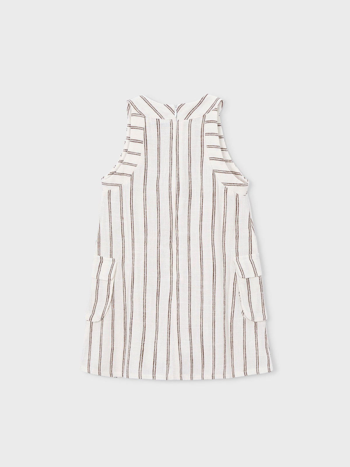 Vestido riscas c/laço Bege (Bege)  para Menina - Mayoral