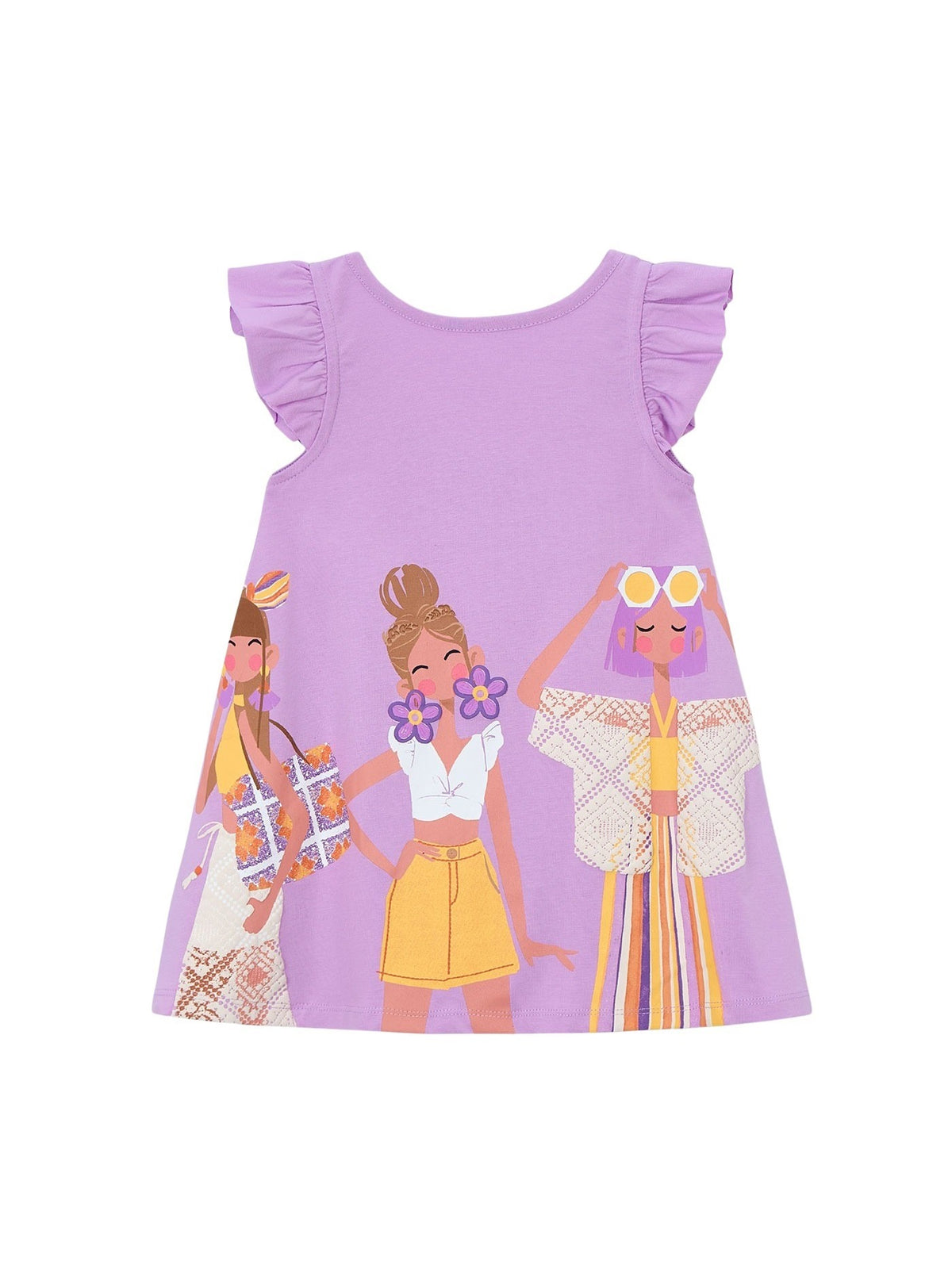 Vestido malha Lilac (Lilás)  para Menina - Mayoral